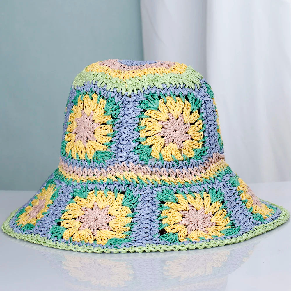 2025 Women Sun Hat Wide Large Brim Beach Hats Womens Summer Straw Hat Foldable Sun Hat Chapeau Femme Beach UV Protection Cap