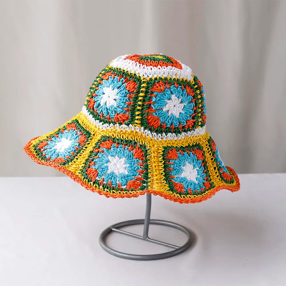 2025 Women Sun Hat Wide Large Brim Beach Hats Womens Summer Straw Hat Foldable Sun Hat Chapeau Femme Beach UV Protection Cap
