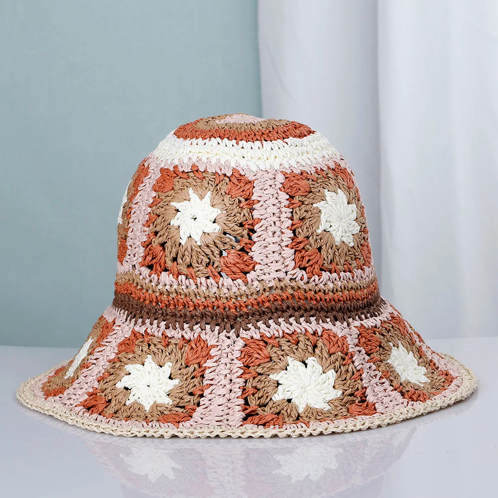 2025 Women Sun Hat Wide Large Brim Beach Hats Womens Summer Straw Hat Foldable Sun Hat Chapeau Femme Beach UV Protection Cap