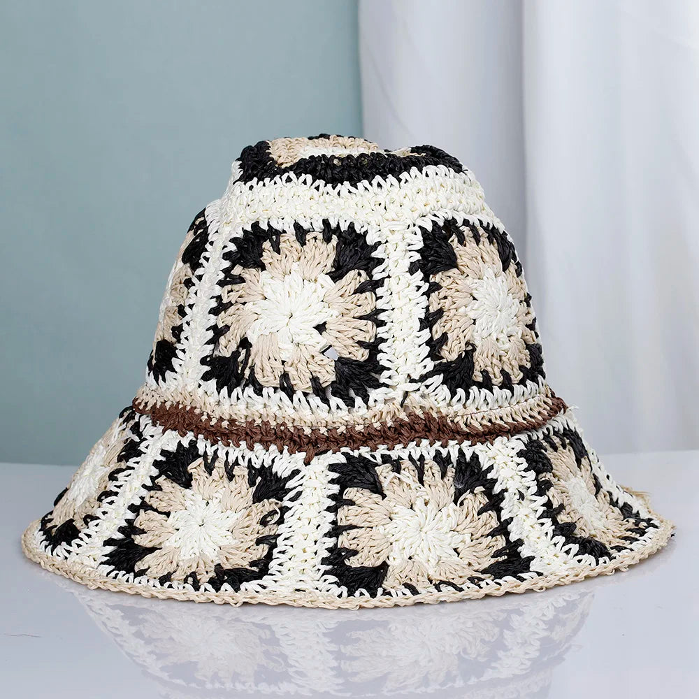 2025 Women Sun Hat Wide Large Brim Beach Hats Womens Summer Straw Hat Foldable Sun Hat Chapeau Femme Beach UV Protection Cap