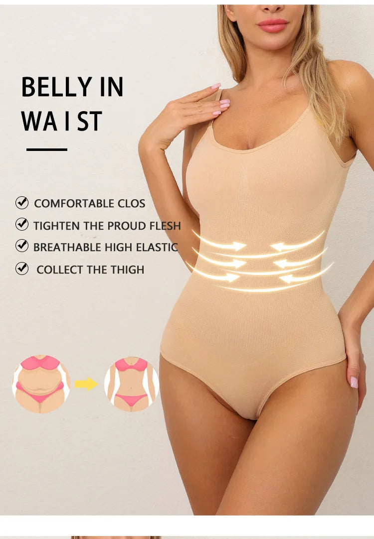 Women Full Body High Elastic Bodysuit Shapewear