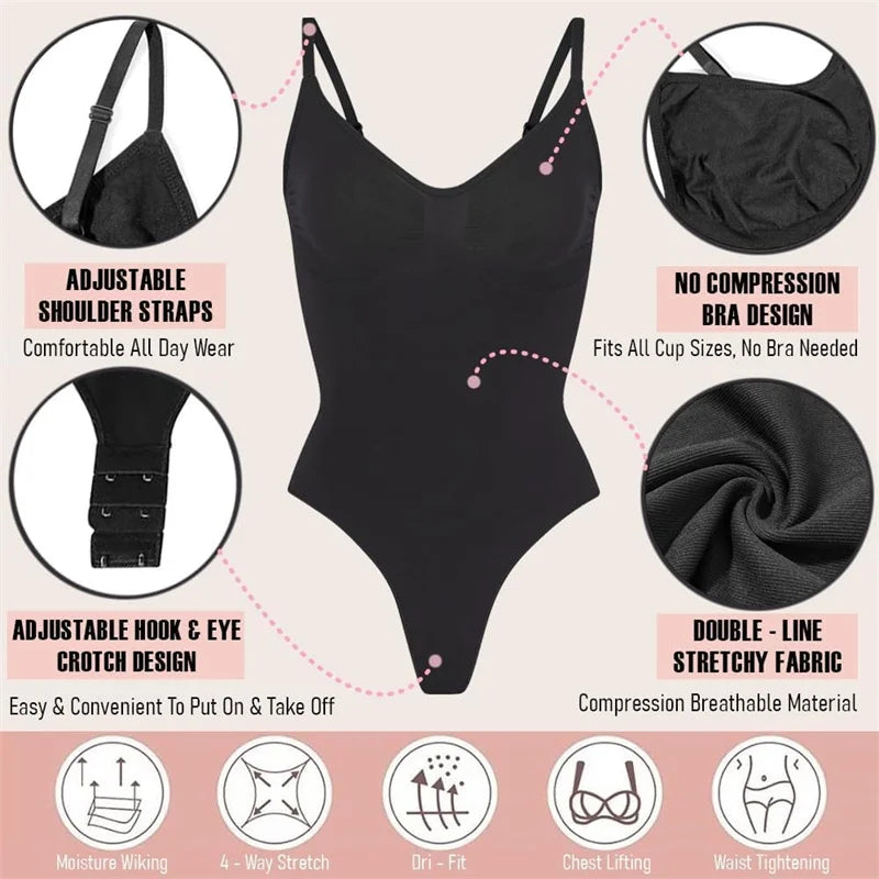 Body Shapers Slimming Body Suit Seamless Thong Body Suit