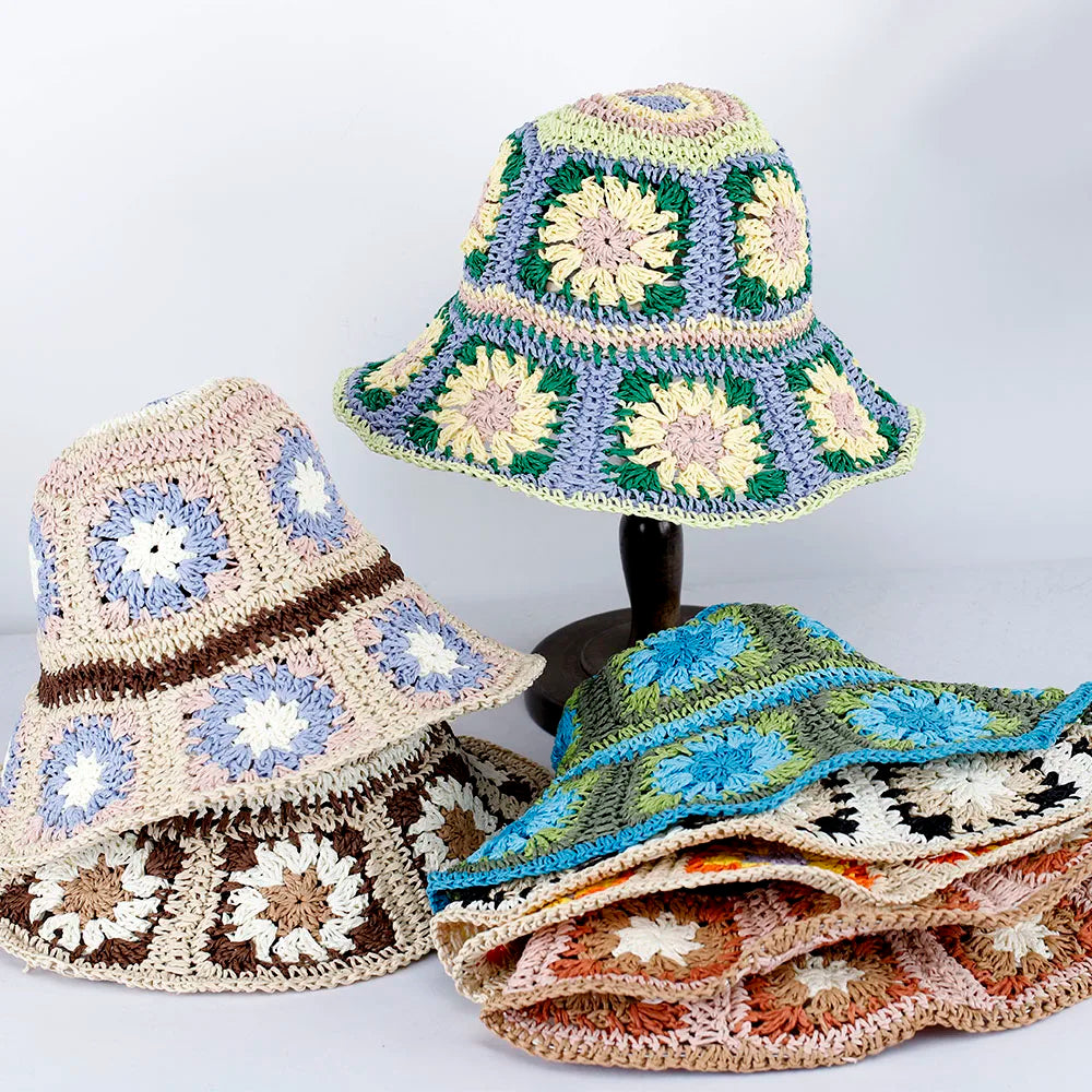 2025 Women Sun Hat Wide Large Brim Beach Hats Womens Summer Straw Hat Foldable Sun Hat Chapeau Femme Beach UV Protection Cap