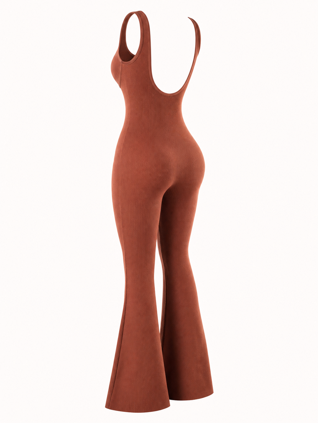 Square Neck U-Back Jumpsuit