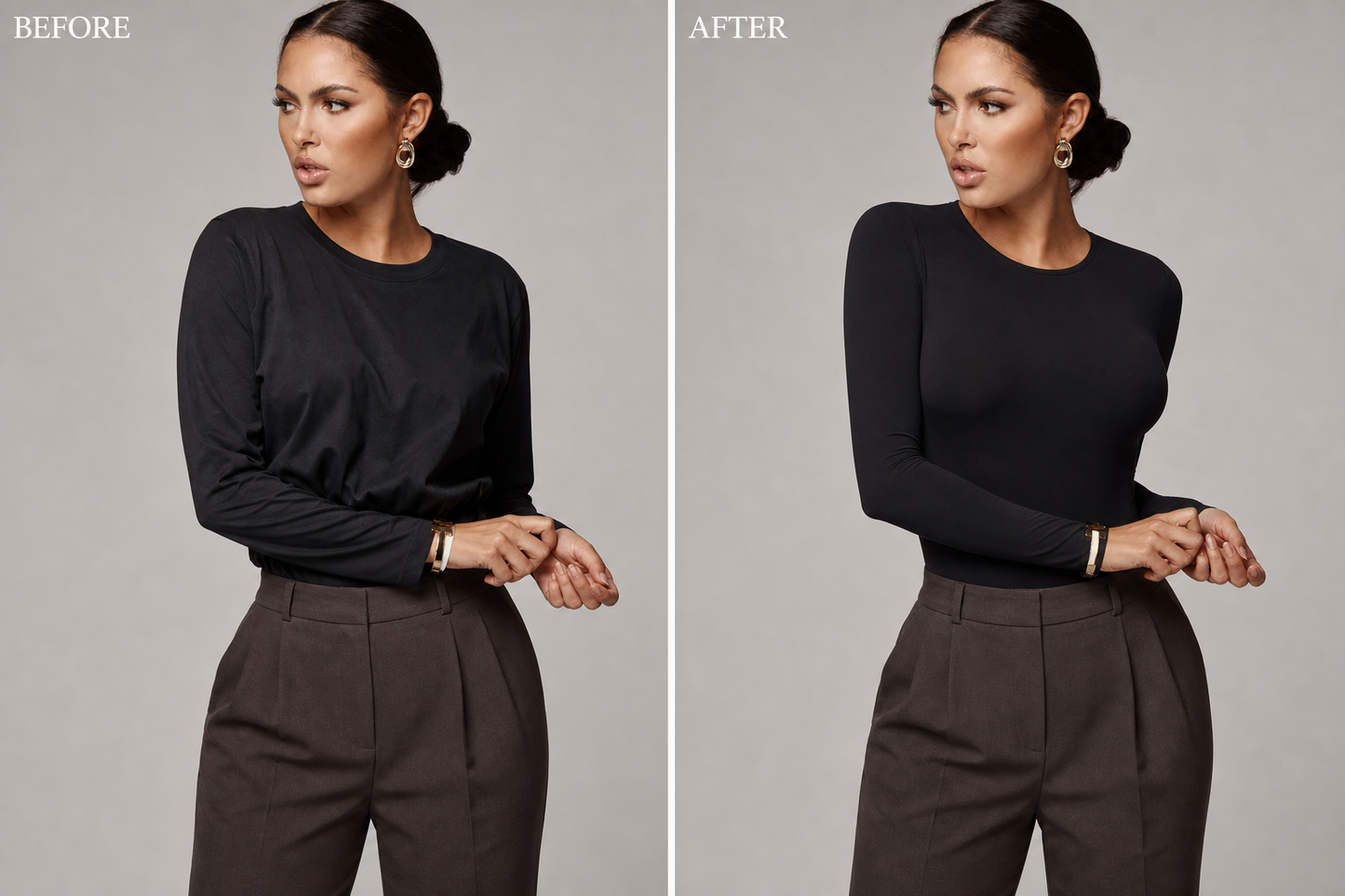 Black Long Sleeve Bodysuit