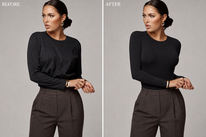 Black Long Sleeve Bodysuit
